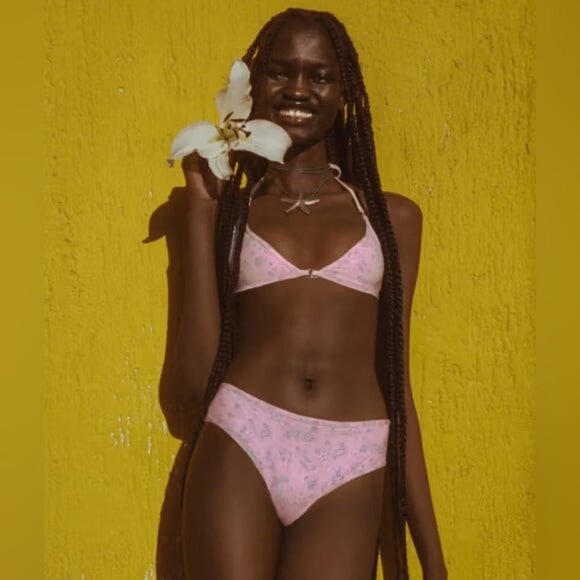 Frankie's Bikinis Other - NWT Frankie’s Bikinis X Victoria’s Secret Pink Paisley Brief Bikini Bottoms